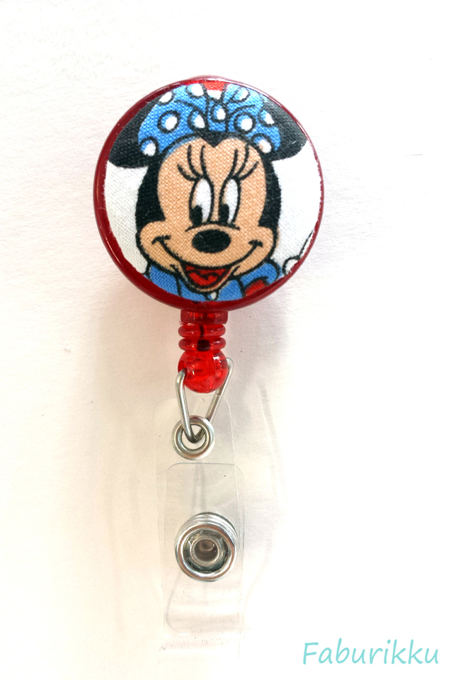 Minnie Red Clip-On Badge Reel
