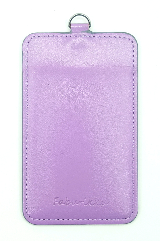 Purple Slim PU Deluxe Card Portrait 