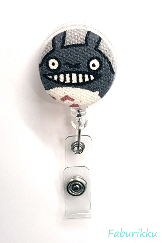 Totoro Clear Smile Clip-On Badge Reel