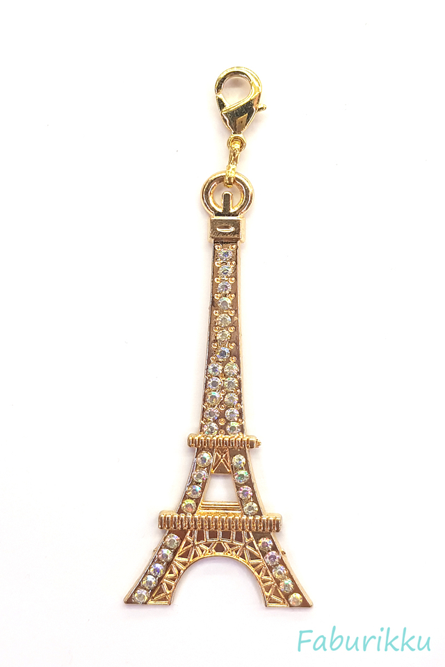 Eiffel Tower Gold Charm 