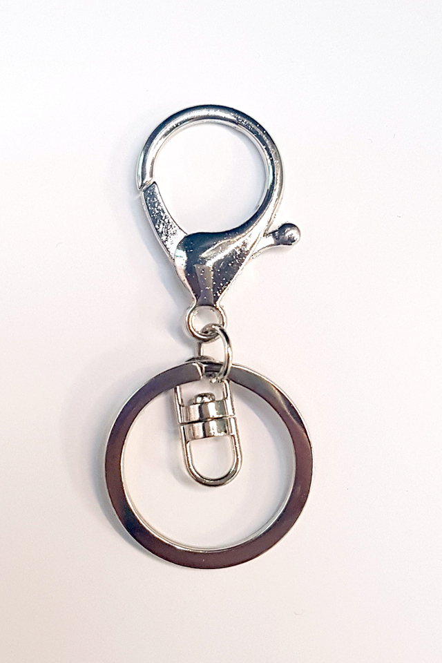 Silver Hook Key Ring 