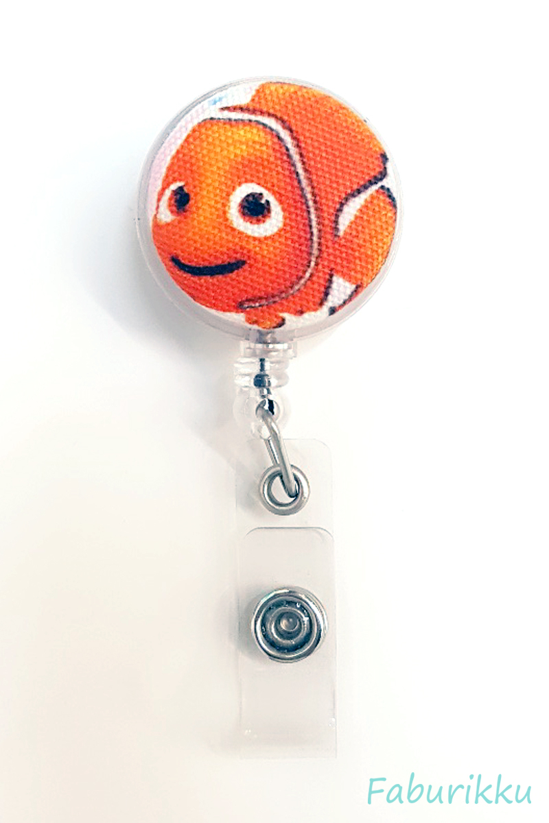 Nemo Navy Clip-On Badge Reel