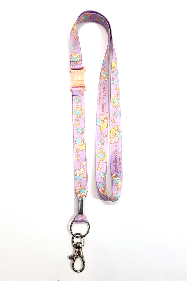 Little Twin Star Lilac Soft Nylon Deluxe Lanyard