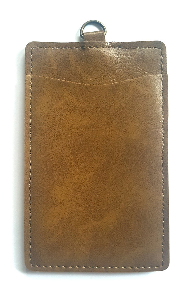 Puffy Deluxe Cardholder Brown