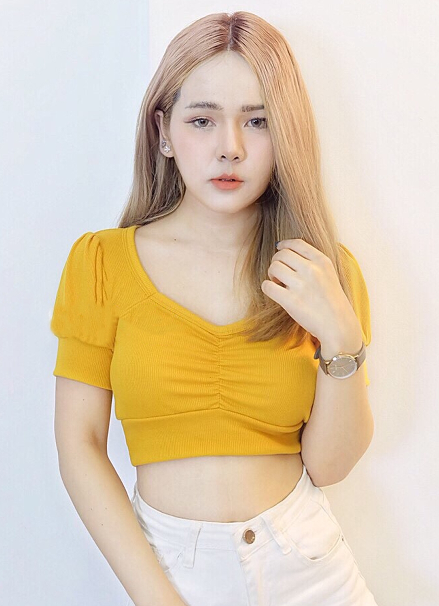 Sweetheart Rib Crop Top