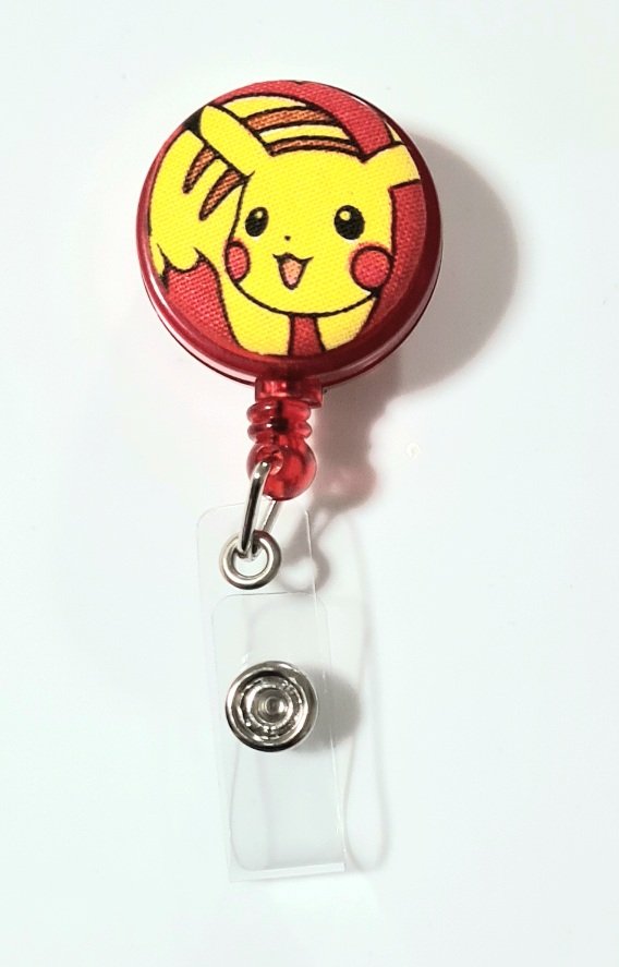 Pokemon Pikachu RedRun2 Clip-On Badge Reel